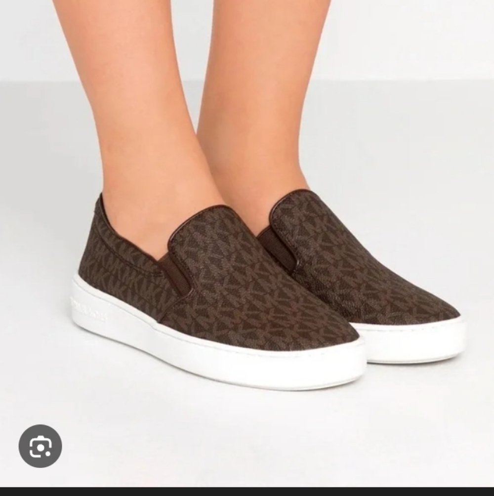 Michael Kors Dark Brown Slip-On Shoes